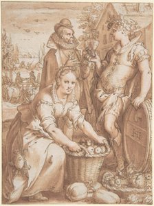 Herbst; Studie für einen Stich von Hendrick Goltzius