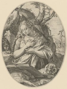 Büßende Magdalena von Hendrick Goltzius