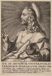 Christus als Salvator Mundi von Hendrick Goltzius
