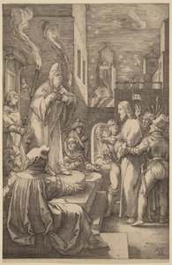 Christus vor Kaiphas von Hendrick Goltzius