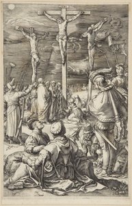 Christus am Kreuz von Hendrick Goltzius