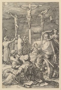Christus am Kreuz, aus „Die Passion Christi“ von Hendrick Goltzius