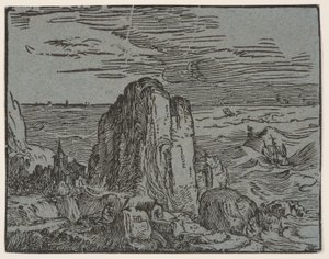 Klippe an einer Küste