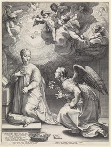 Ilmestys Marialle von Hendrick Goltzius