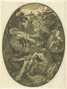 Demogorgon in der Höhle der Ewigkeit von Hendrick Goltzius