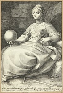 Erato von Hendrick Goltzius