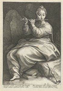 Euterpe von Hendrick Goltzius
