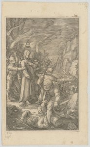 Gefangennahme Christi, Blatt 3 der Folge „Die Passion“ von Hendrick Goltzius