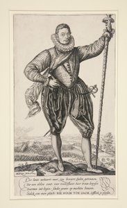 Gerrit de Jong (oder Pike Bearer stehend) von Hendrick Goltzius