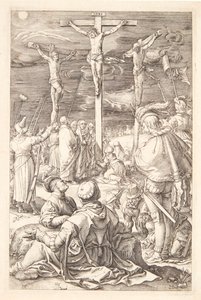 Jesus am Kreuz von Hendrick Goltzius