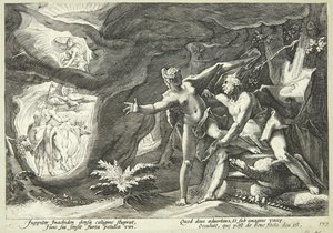 Jupiter und Io von Hendrick Goltzius