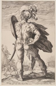Marcus Valerius Corvus, aus Die römischen Helden von Hendrick Goltzius