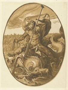 Okeanos. Götter und Göttinnen von Hendrick Goltzius