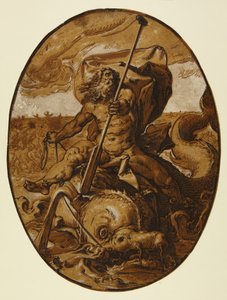Oceanus von Hendrick Goltzius