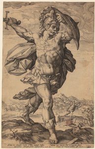 Porträt von Frederik de Vries von Hendrick Goltzius