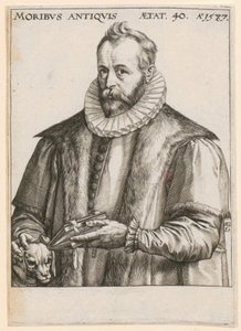 Porträt von Justus Lipsius von Hendrick Goltzius