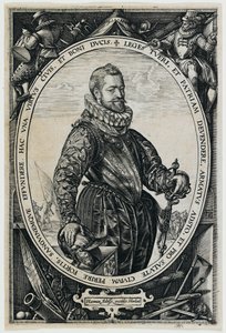 Porträt von Jacques de la Faille von Hendrick Goltzius