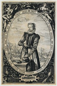 Porträt von Josina Hamels von Hendrick Goltzius