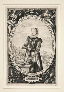 Porträt von Josina Hamels von Hendrick Goltzius