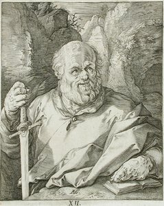 Heiliger Matthias von Hendrick Goltzius