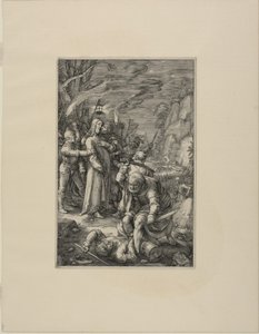 Der Verrat an Christus, Platte drei aus Die Passion Christi von Hendrick Goltzius