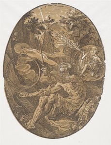 Die Höhle der Ewigkeit (Der Magier) von Hendrick Goltzius