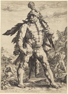 Der große Herkules oder „Knollenman“ von Hendrick Goltzius
