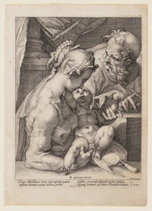 Die Heilige Familie von Hendrick Goltzius