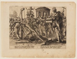 Das Martyrium des Heiligen Philippus, aus Das Martyrium Christi und der Apostel