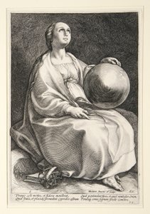Die neun Musen von Hendrick Goltzius