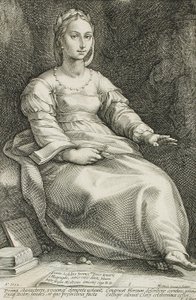 Die neun Musen von Hendrick Goltzius