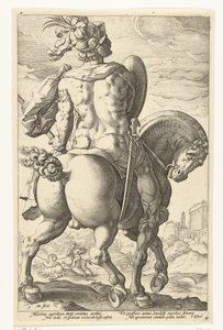 Titus Manlius zu Pferd von Hendrick Goltzius