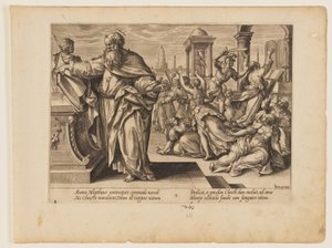 Das Martyrium des Heiligen Matthäus, aus Das Martyrium Christi und der Apostel