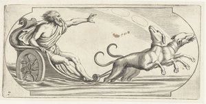 Ein Meeresgott auf einem Streitwagen von Hendrick de Keyser (I)