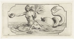 Weibliche Figur mit Neptuns Dreizack von Hendrick de Keyser (I)