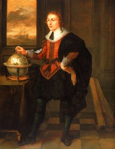 Ein Navigator mit Globus und Teilern