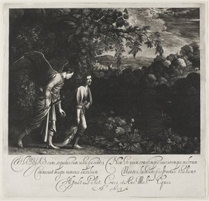 Tobias und der Engel von Hendrick von Goudt