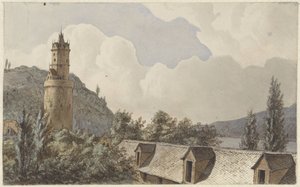Ansicht über Andernach und den Rhein