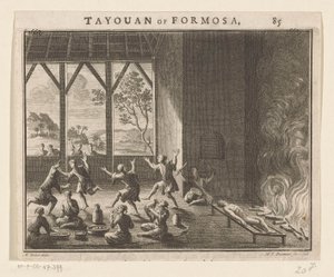Teil des Begräbnisrituals der Bewohner von Formosa