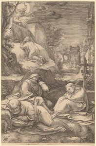 Christus am Ölberg von Hendrik Goltzius