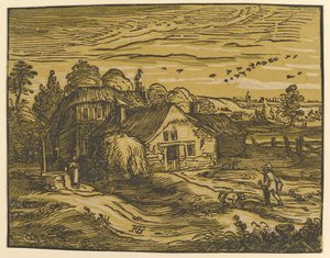 Landschaft mit Hütte (ca. 1597-98)