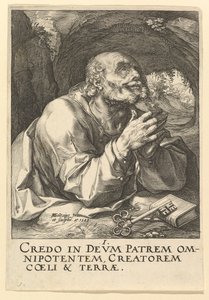St. Peter, aus Christus, die Apostel und St. Paul mit dem Glaubensbekenntnis, 1589
