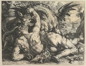 Der Drache verschlingt die Gefährten von Kadmos, 1588