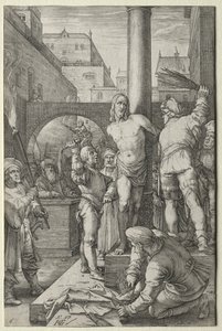 Die Geißelung aus der Passion von Hendrik Goltzius