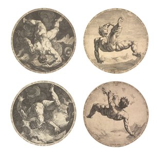 Die vier Schandflecken von Hendrik Goltzius