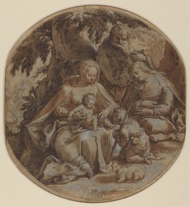 Die Heilige Familie mit der heiligen Elisabeth und dem heiligen Johannes dem Täufer