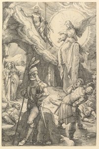 Die Auferstehung, aus Die Passion Christi, 1596 von Hendrik Goltzius