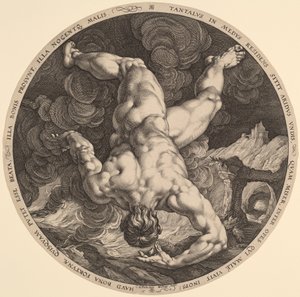 Tantalus von Hendrik Goltzius, after Cornelis Cornelisz van Haarlem