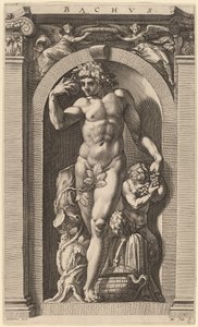 Bacchus von Hendrik Goltzius after Polidoro da Caravaggio