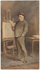Porträt von Charles Rochussen in seinem Atelier
